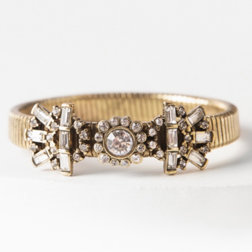 Antique gold bangle with bling!